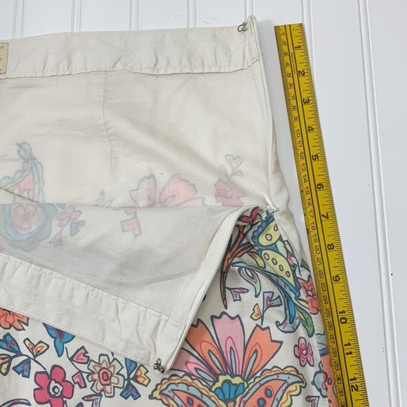 G.H. Bass & Co.  floral lined skirt EUC 12 - Picture 6 of 8